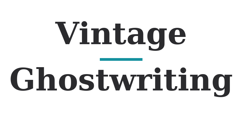 Vintage Ghostwriting logo - Klickrr client